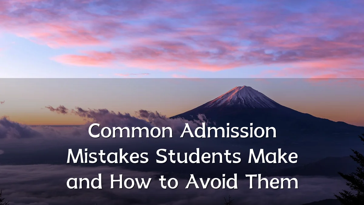 Common Admission Mistakes Students Make and How to Avoid Them