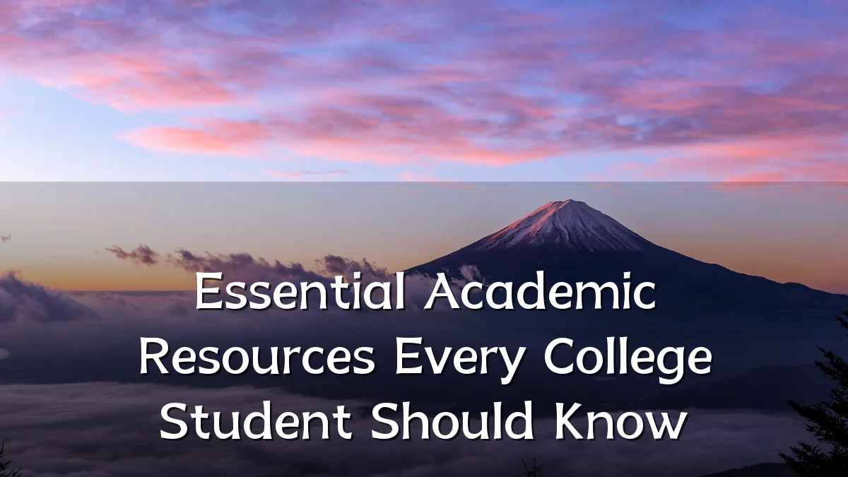 Essential Academic Resources Every College Student Should Know