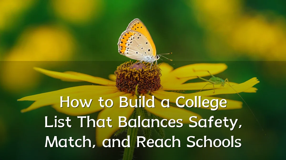 How to Build a College List That Balances Safety, Match, and Reach Schools