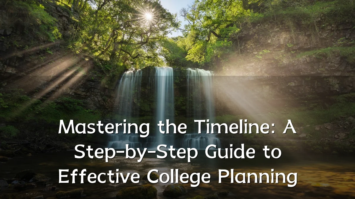 Mastering the Timeline: A Step-by-Step Guide to Effective College Planning