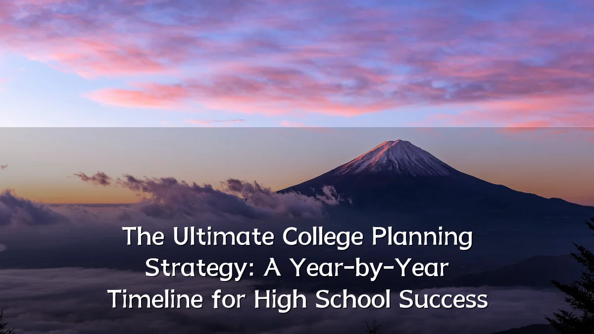 The Ultimate College Planning Strategy: A Year-by-Year Timeline for High School Success
