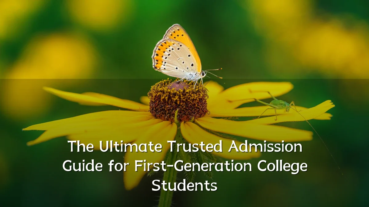 The Ultimate Trusted Admission Guide for First-Generation College Students