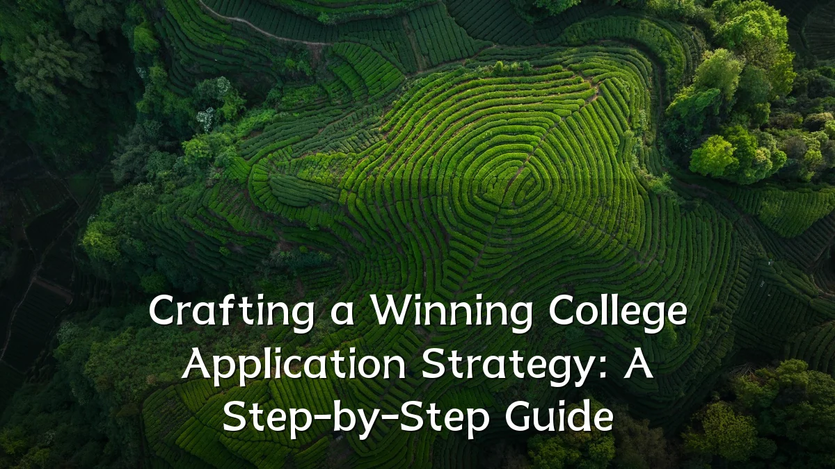 Crafting a Winning College Application Strategy: A Step-by-Step Guide