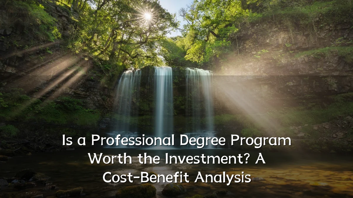 Is a Professional Degree Program Worth the Investment? A Cost-Benefit Analysis