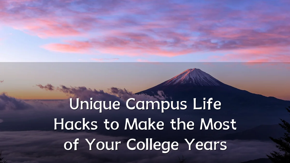 Unique Campus Life Hacks to Make the Most of Your College Years