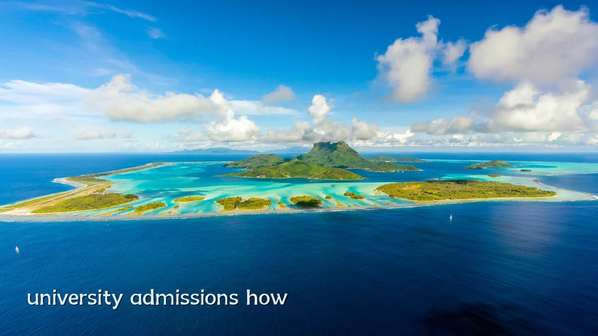 university admissions how