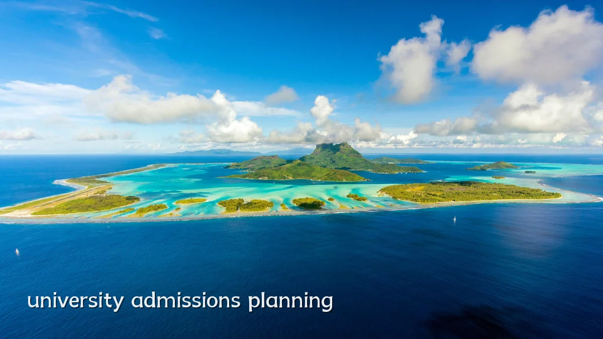 university admissions planning