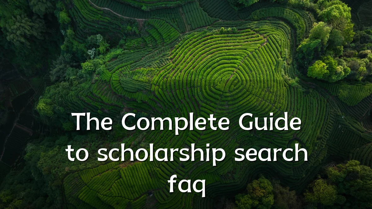 The Complete Guide to scholarship search faq