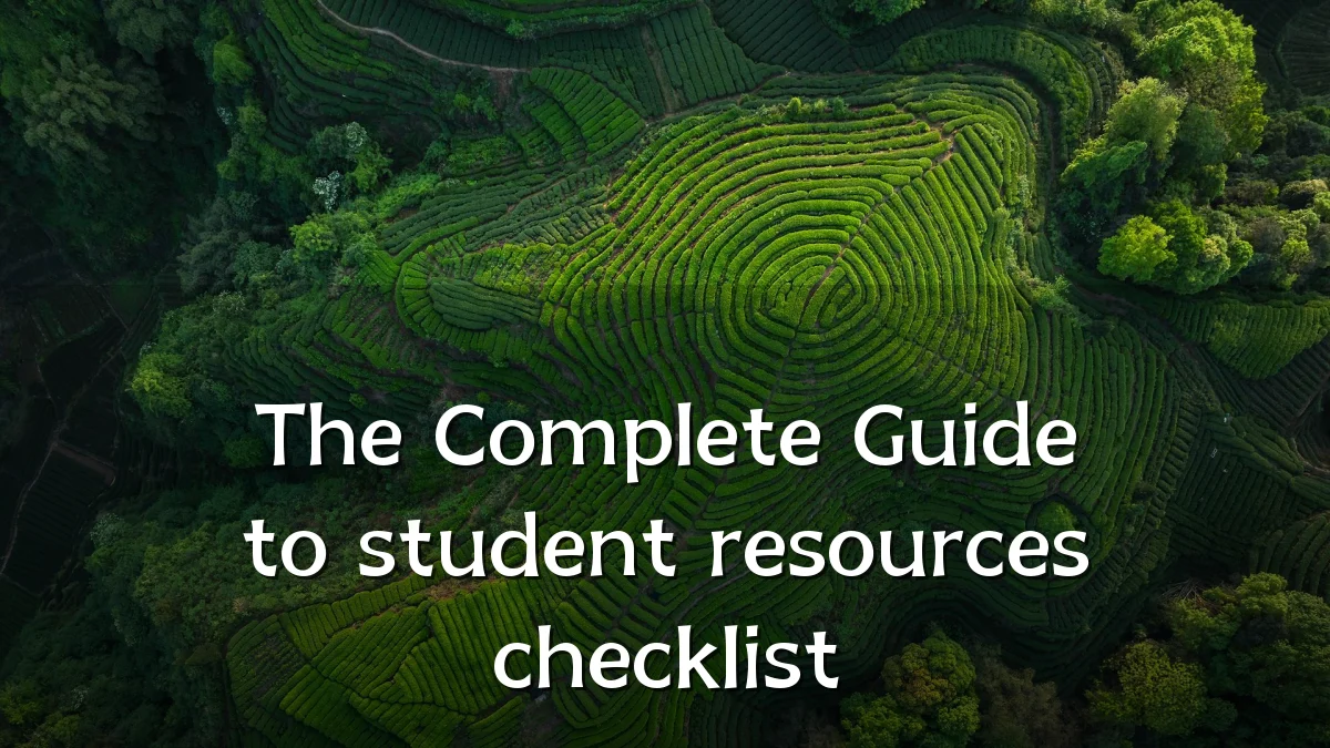 The Complete Guide to student resources checklist