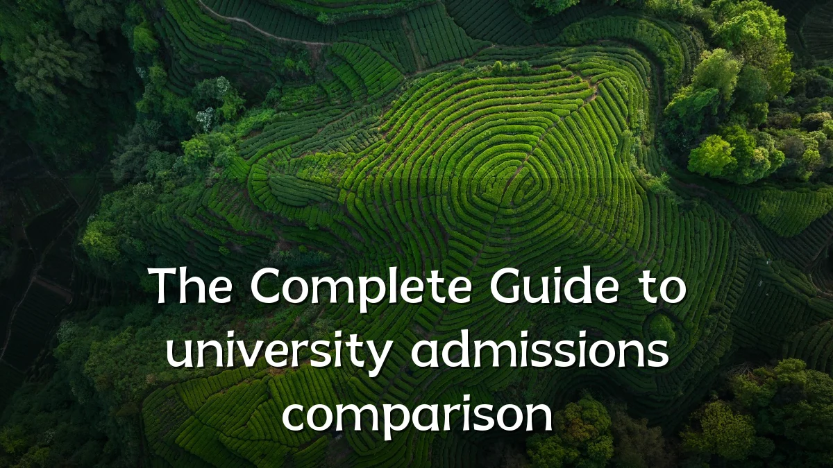 The Complete Guide to university admissions comparison