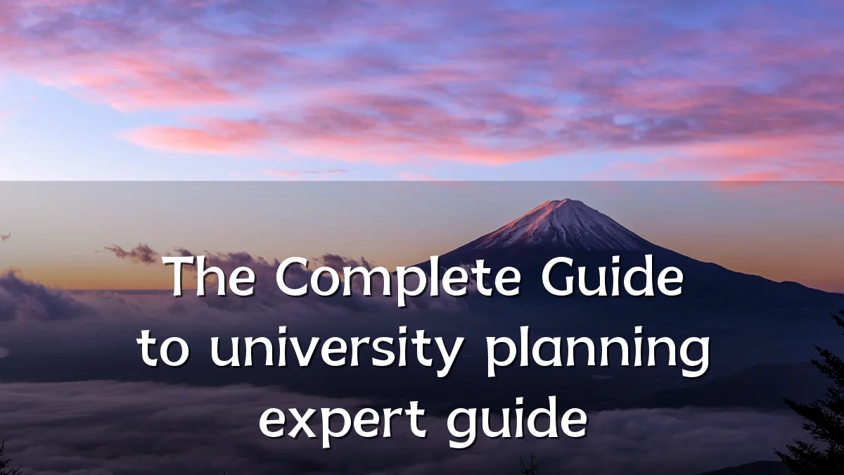 The Complete Guide to university planning expert guide