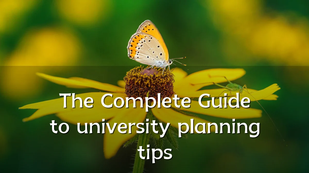 The Complete Guide to university planning tips